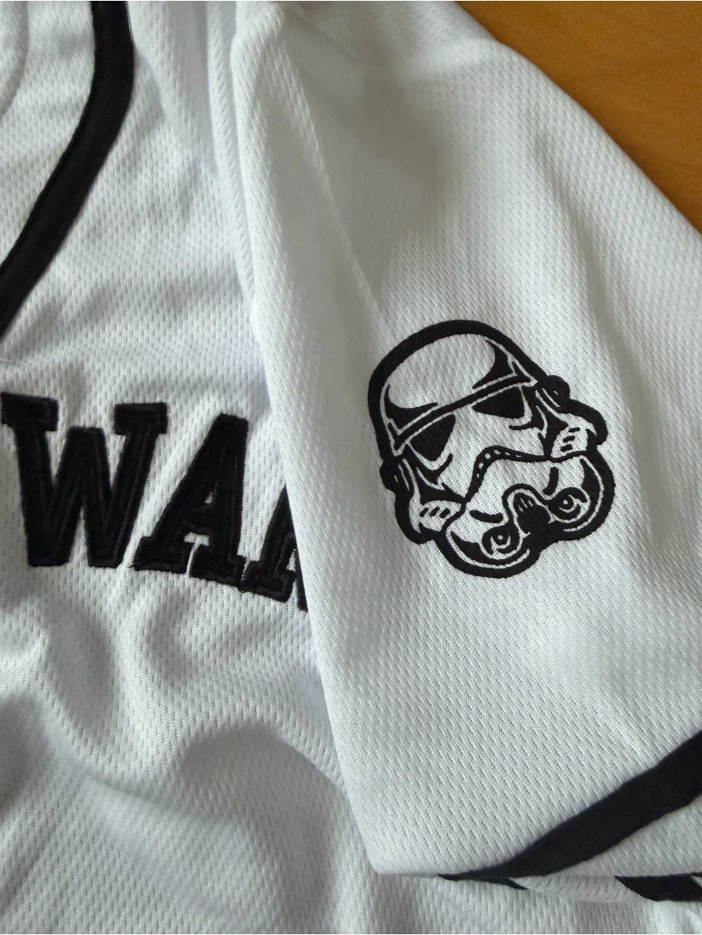 Star Wars White & Black Baseball Jersey - Picture 6 of 6